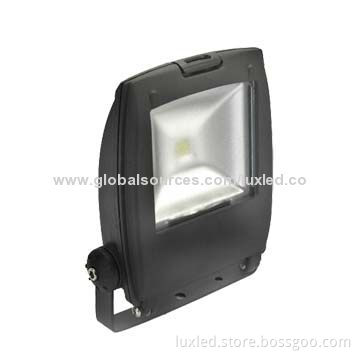 Bridgelux COB LED Floodlight, CE/RoHS Mark, 3-year Warranty, Black Shell